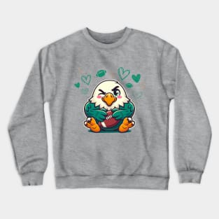 Cute Kawaii Philadelphia Eagles Love Crewneck Sweatshirt